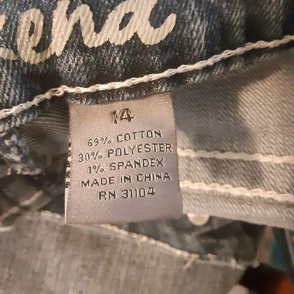 ND Weekend Jeans Women’s Size 14 Blue Denim Wings Embroidered Pockets Stretch - Picture 4 of 10